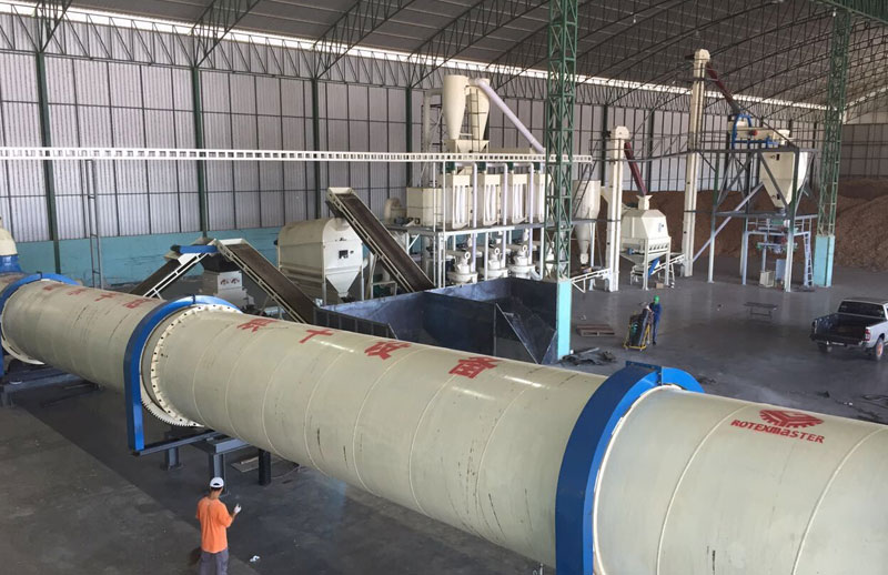 Thailand Wood Sawdust Rotary Dryer